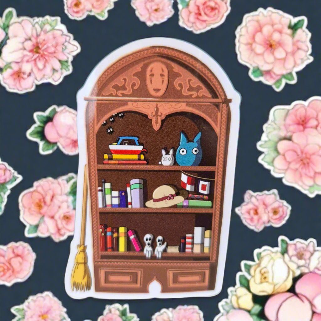 Ghibli Bookcase Sticker