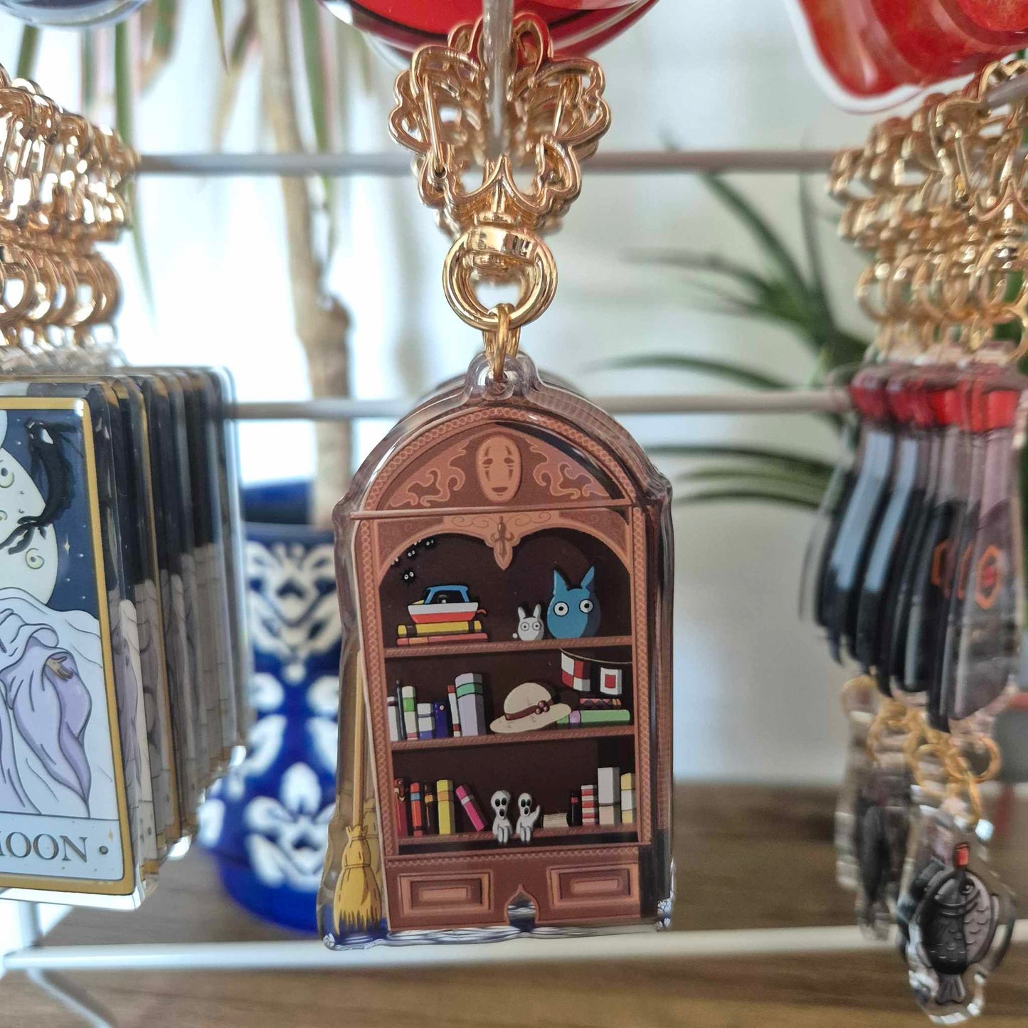 Ghibli Bookcase Keychain