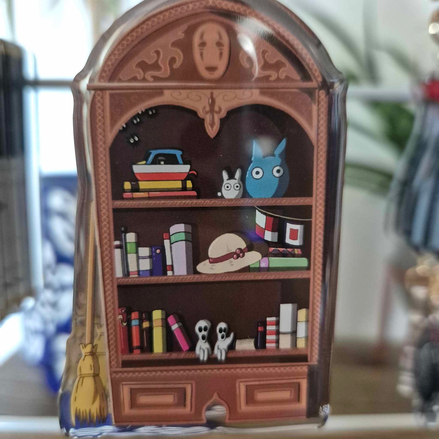 Ghibli Bookcase Keychain