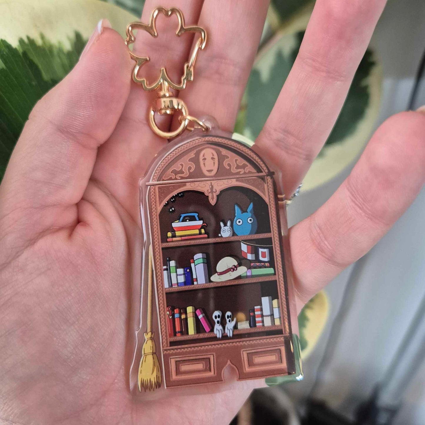 Ghibli Bookcase Keychain