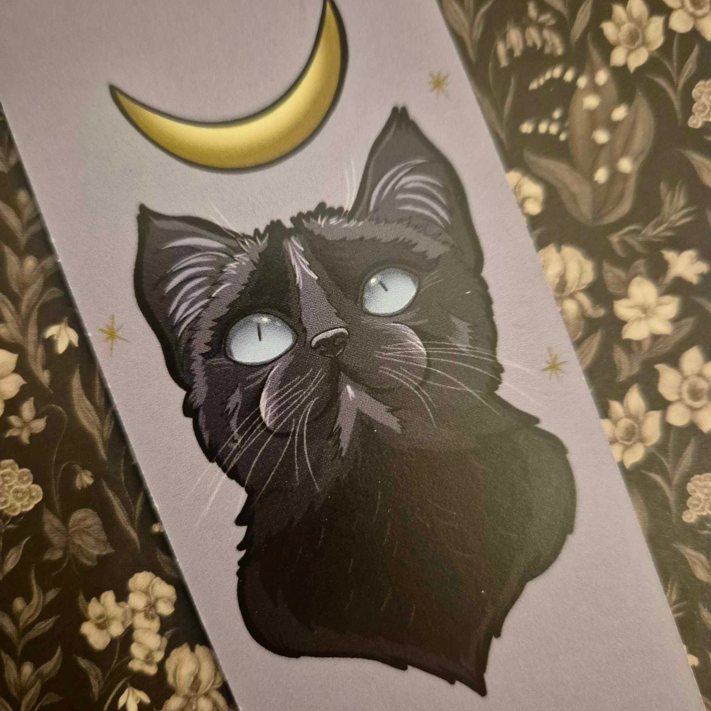 Luna Cat - Bookmark - Gift for readers and book lovers